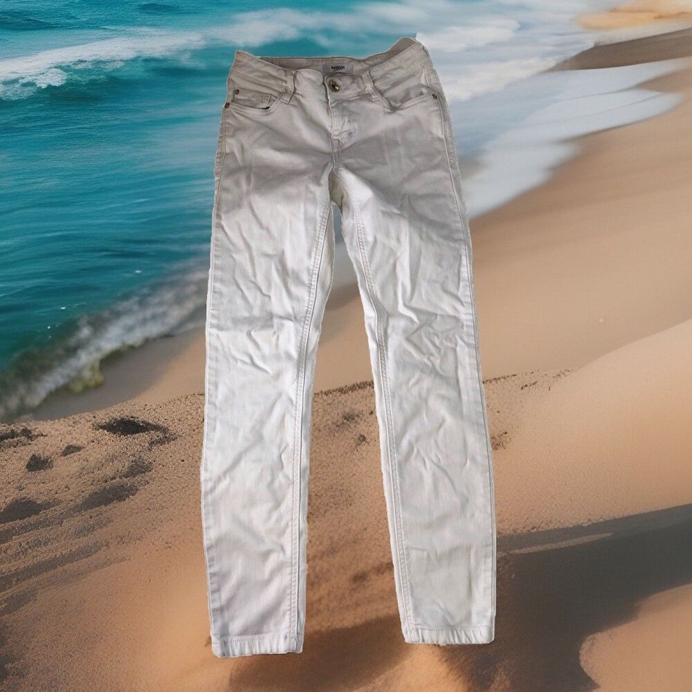 kensie jeans Women’s Skinny Ankle Biter White Size 25